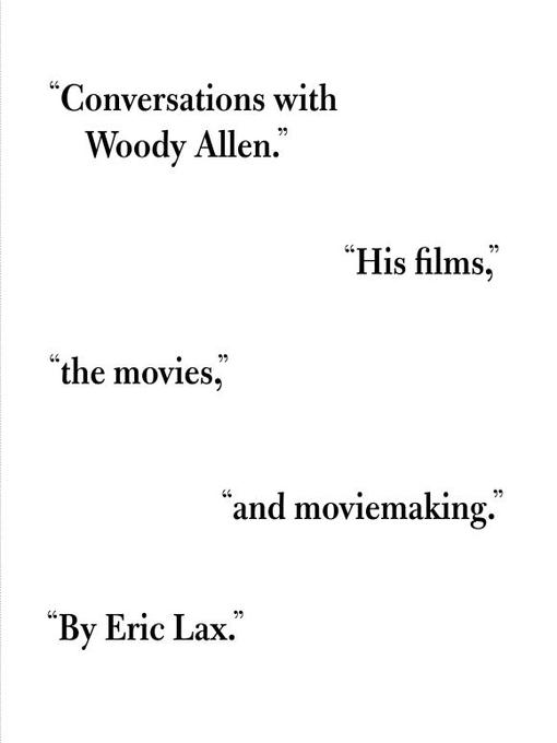 Upplýsingar um Conversations with Woody Allen eftir Eric Lax - Biðlisti